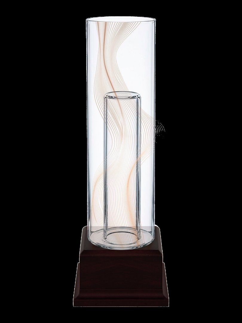 Jarrón Cristal Tubo Central