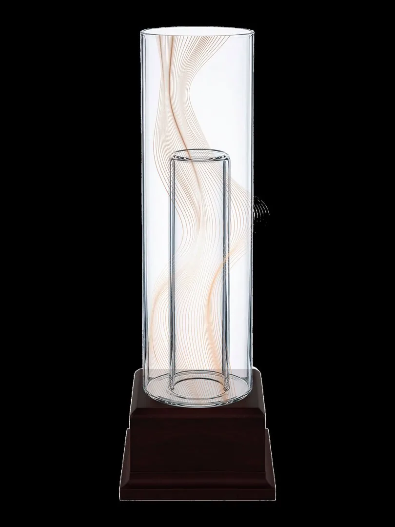 Jarrón Cristal Tubo Central