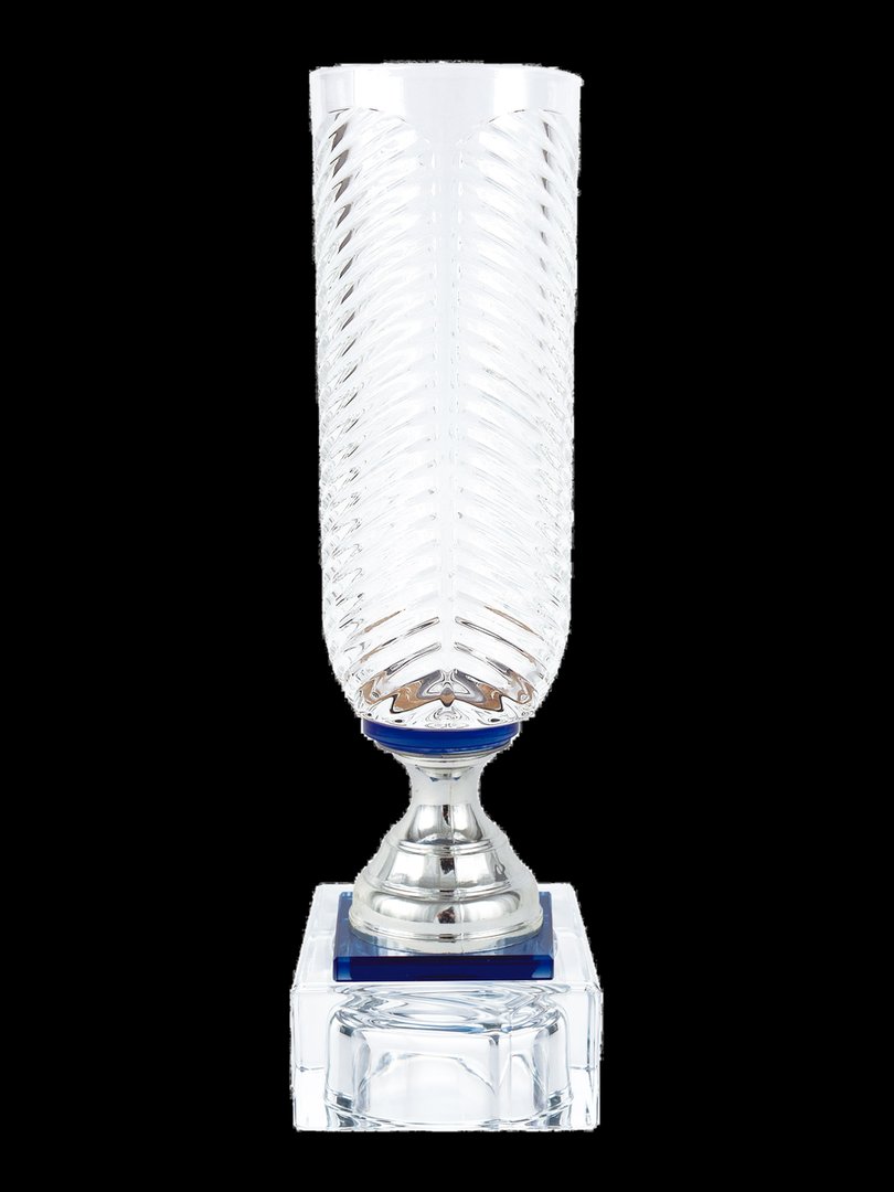 Jarrón Cristal Cilindro Ondas