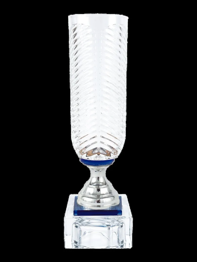 Jarrón Cristal Cilindro Ondas