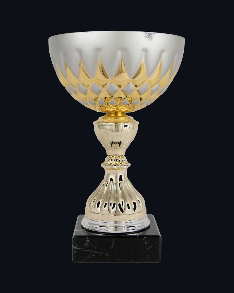 Copa Rombos Mate Bicolor Oro Plata