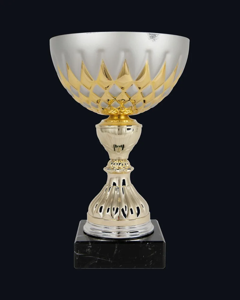 Copa Rombos Mate Bicolor Oro Plata
