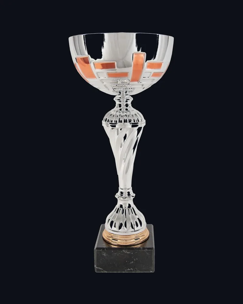 Copa Rectángulos Cobre y Plata