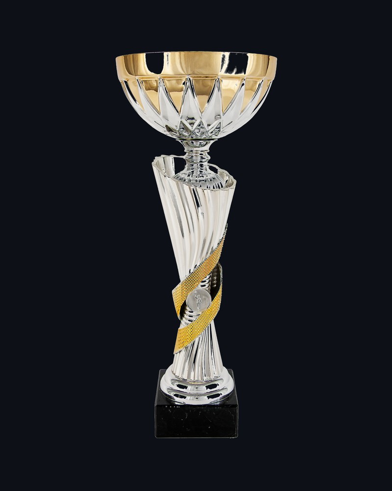 Copa Doble Cinta Plata y Oro