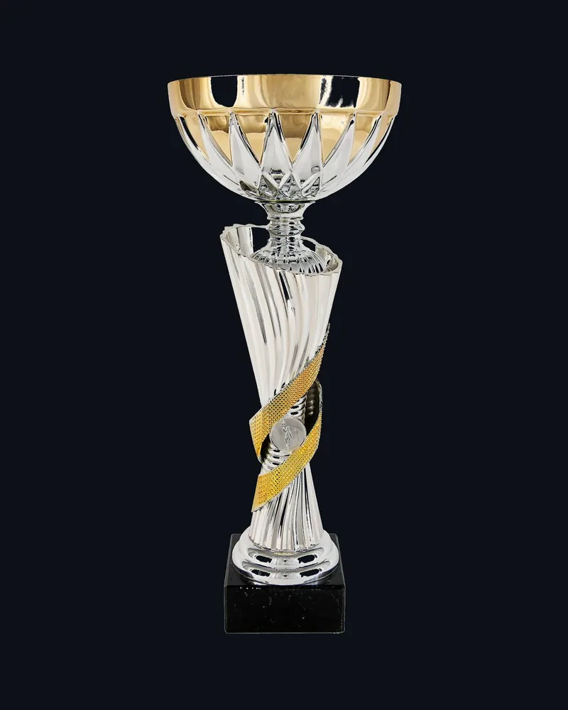Copa Doble Cinta Plata y Oro