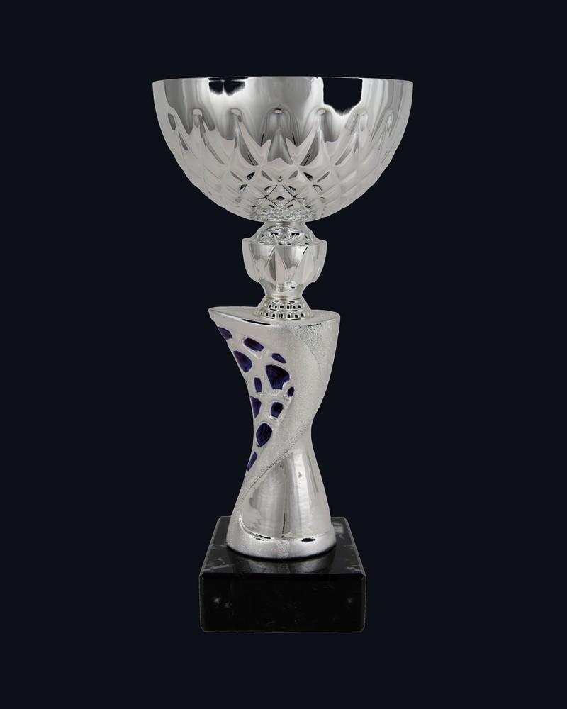 Copa Cerámica Red Azul y Plata