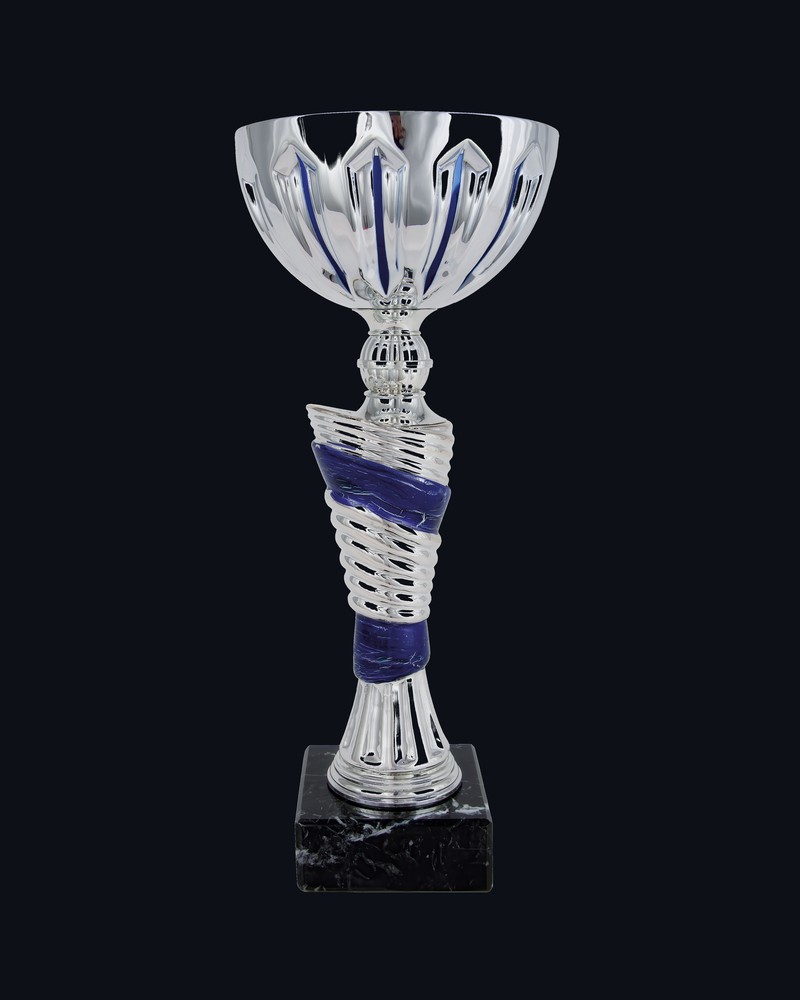 Copa Nudo Tornado Plata Azul