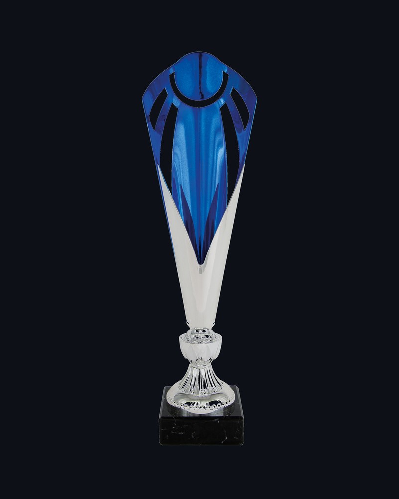Copa Corte Láser Azul Plata