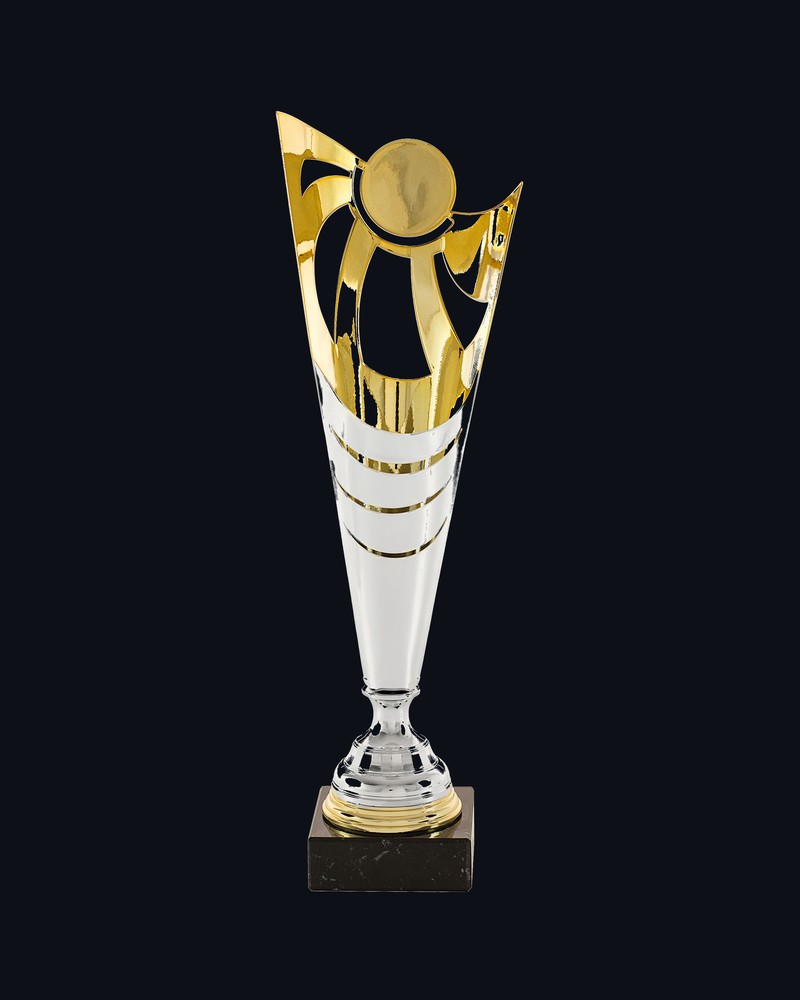 Copa Corte Láser Sol Interior Dorado