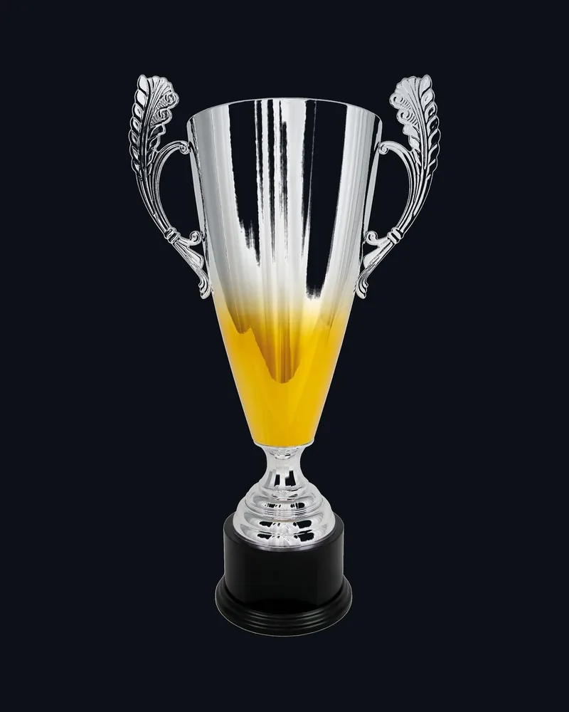 Copa Cono Difuminado Oro con Asas