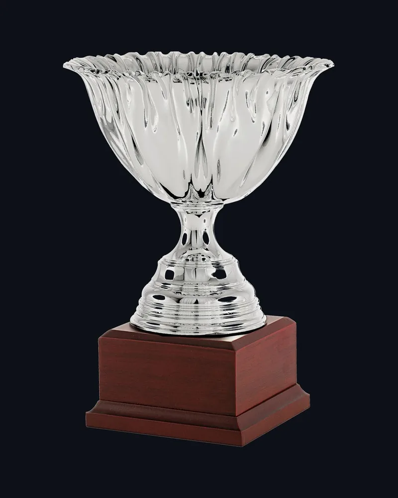 Copa Abierta con Asas Base Madera