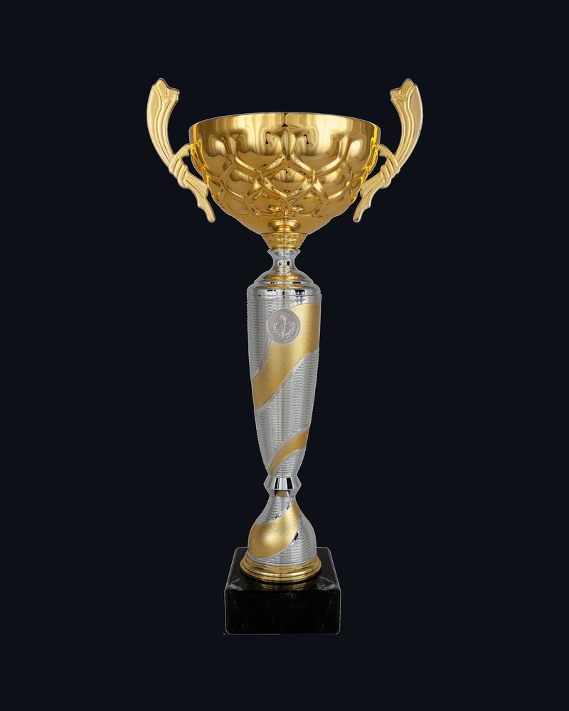 Copa con Asas Cinta Dorada