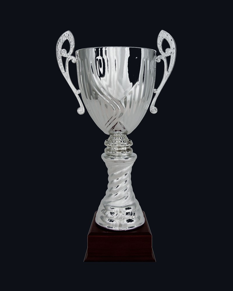 Copa Cono Escudo con Asas Plata