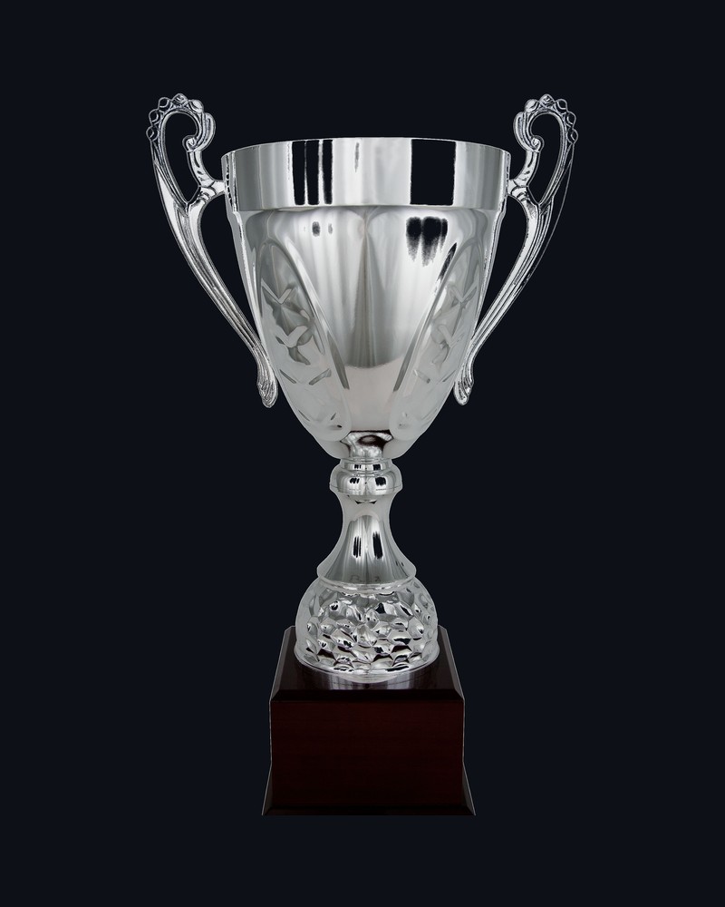 Copa Cono con Asas Base Nido Plata