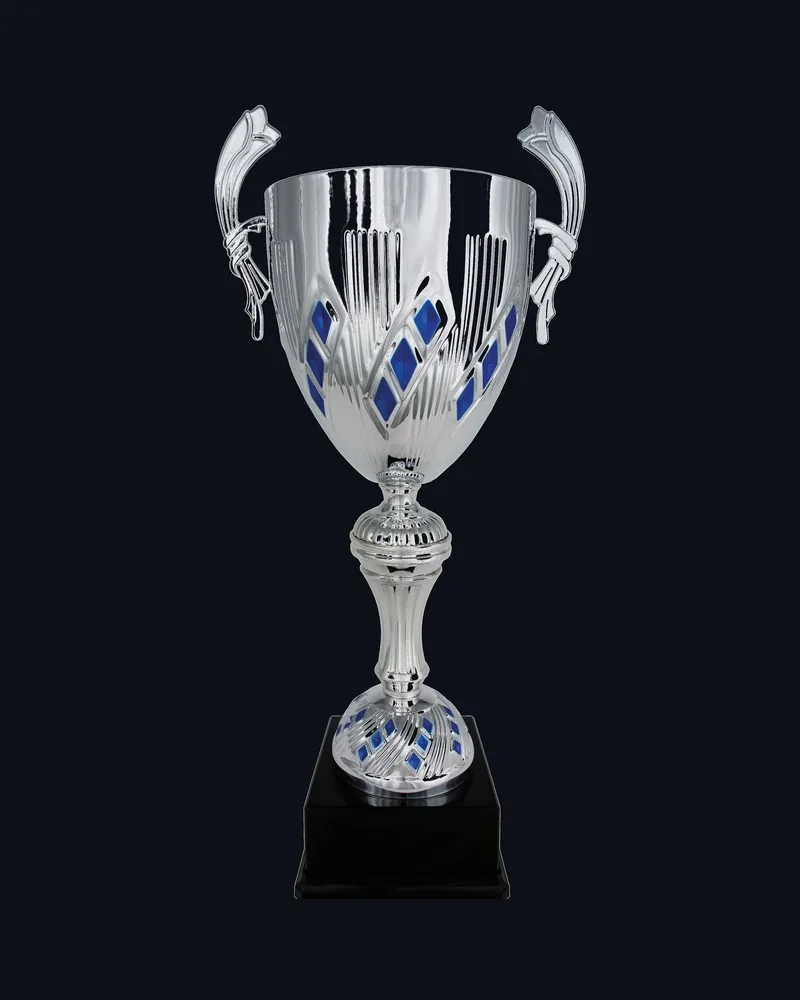 Copa Cono Asas Linea Rombo Azul