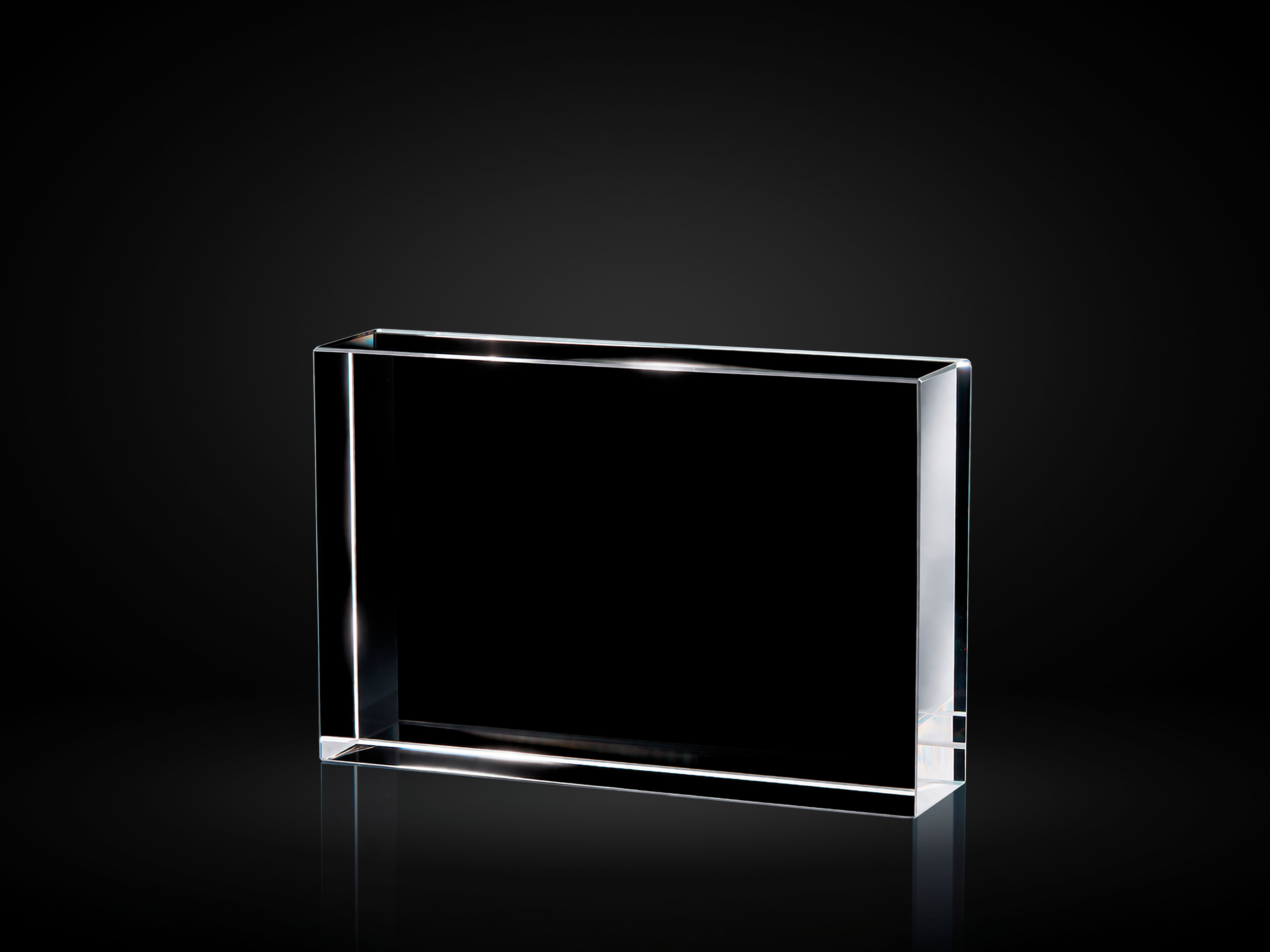 Trofeo Placa Cristal Base