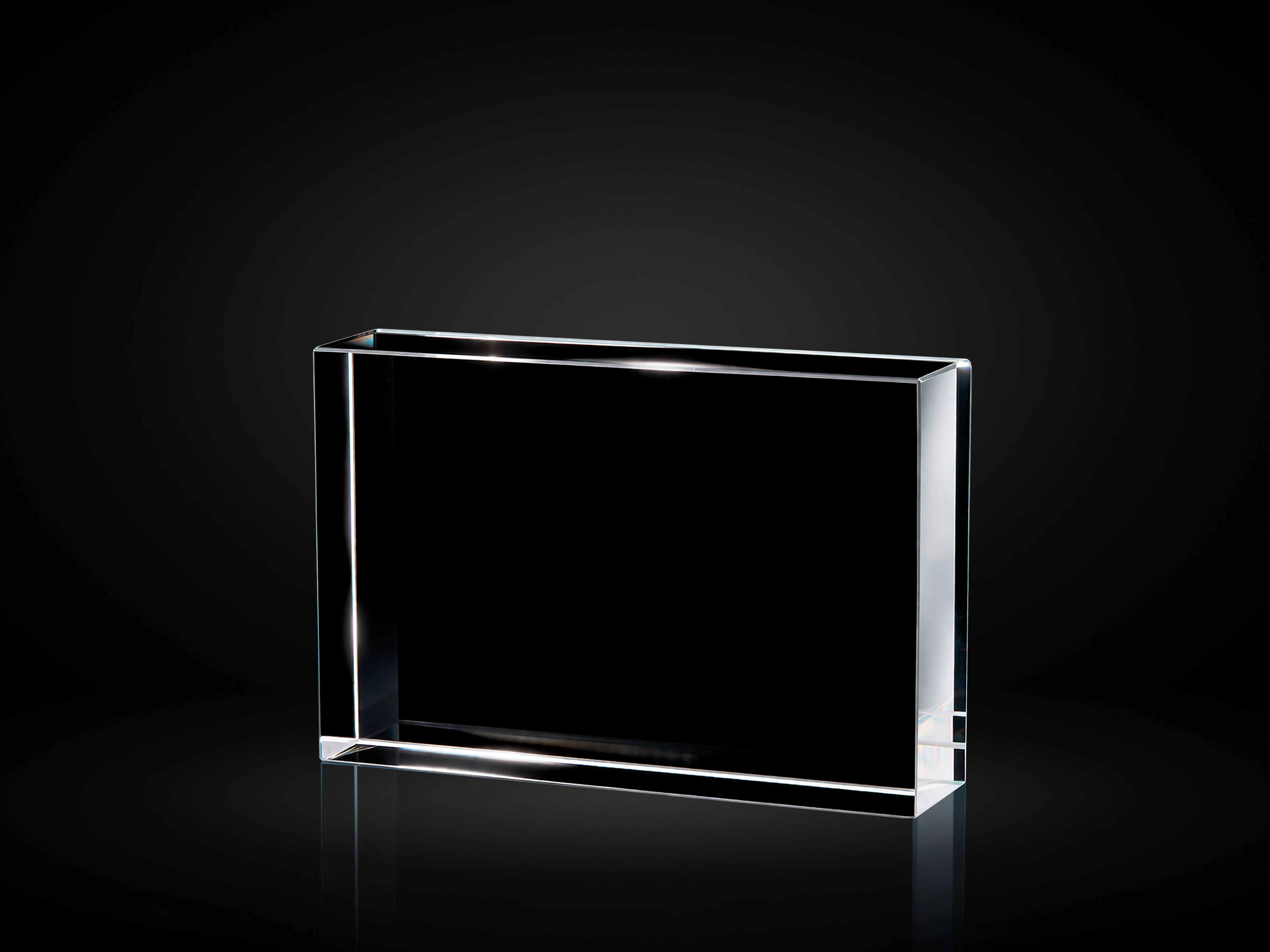 Trofeo Placa Cristal Base