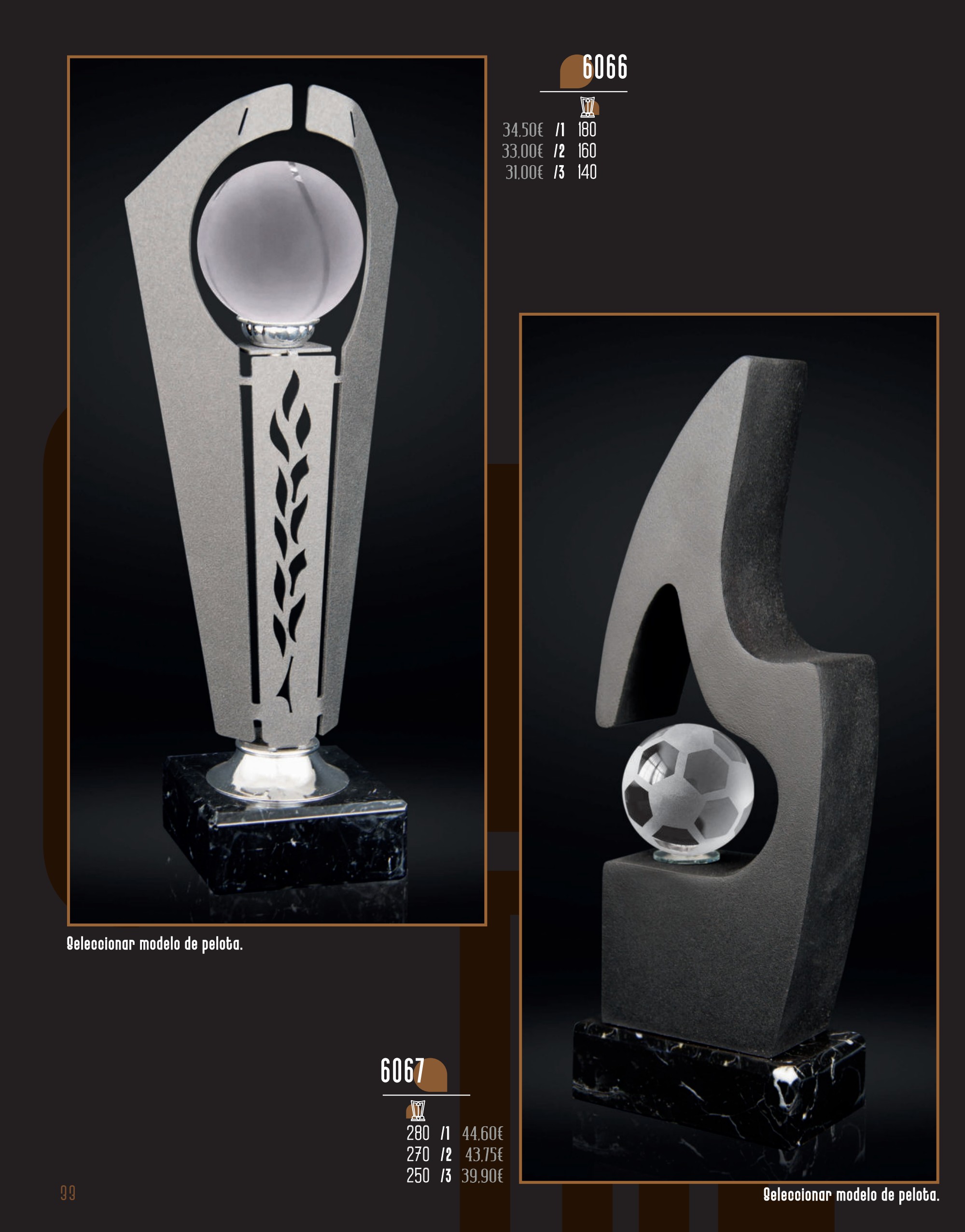 Trofeo Bola Cristal - Vista catalogo