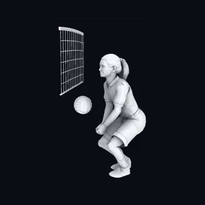 Figura 3D Vóley