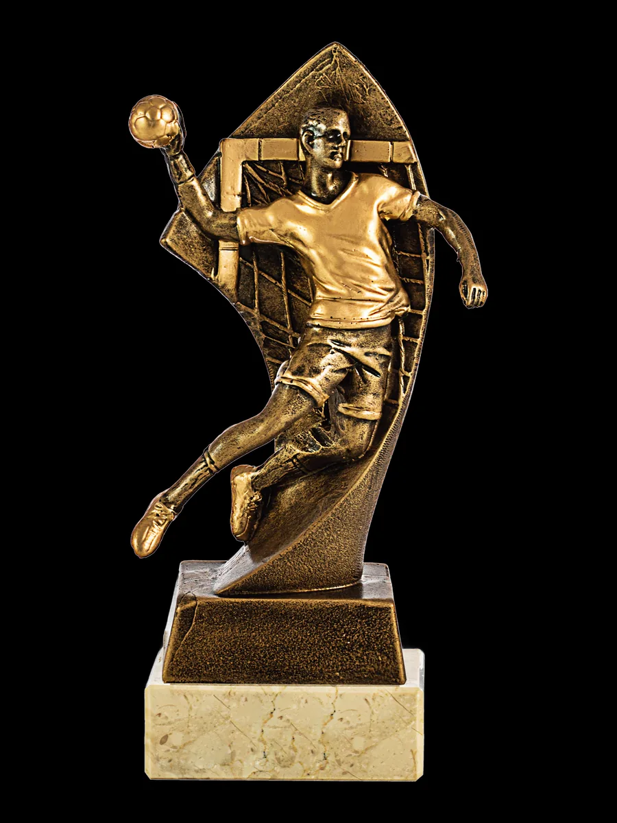 Trofeo de balonmano dorado - Vista principal