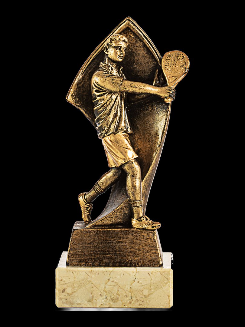 Trofeo de pádel dorado - Ref 6543