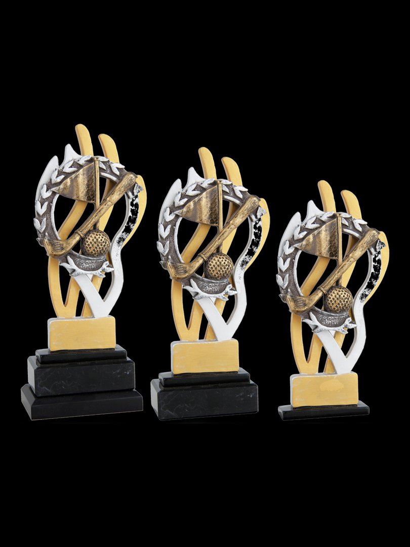Trofeo de golf con laurel - Ref 6558