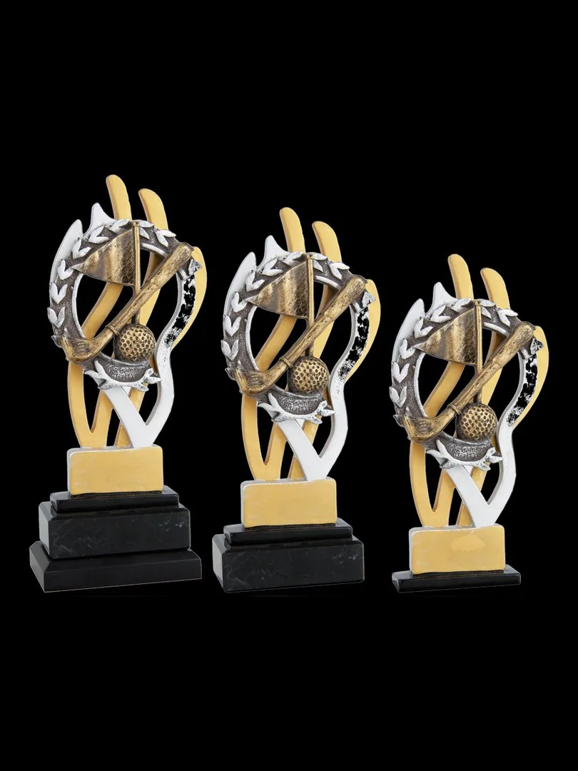 Trofeo de golf con laurel - Ref 6558