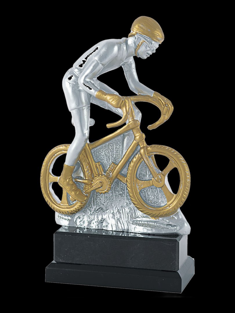 Trofeo de ciclismo oro y plata - Ref 6603
