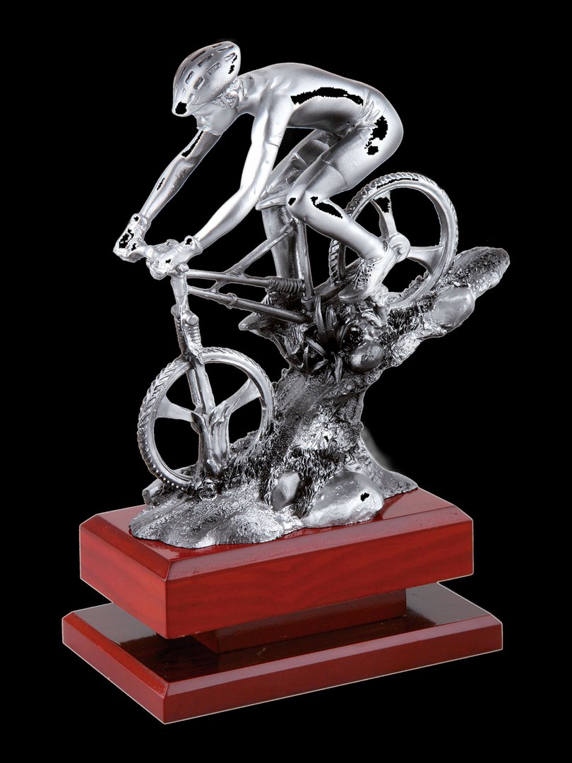 Trofeo de ciclismo plateado - Ref 6608