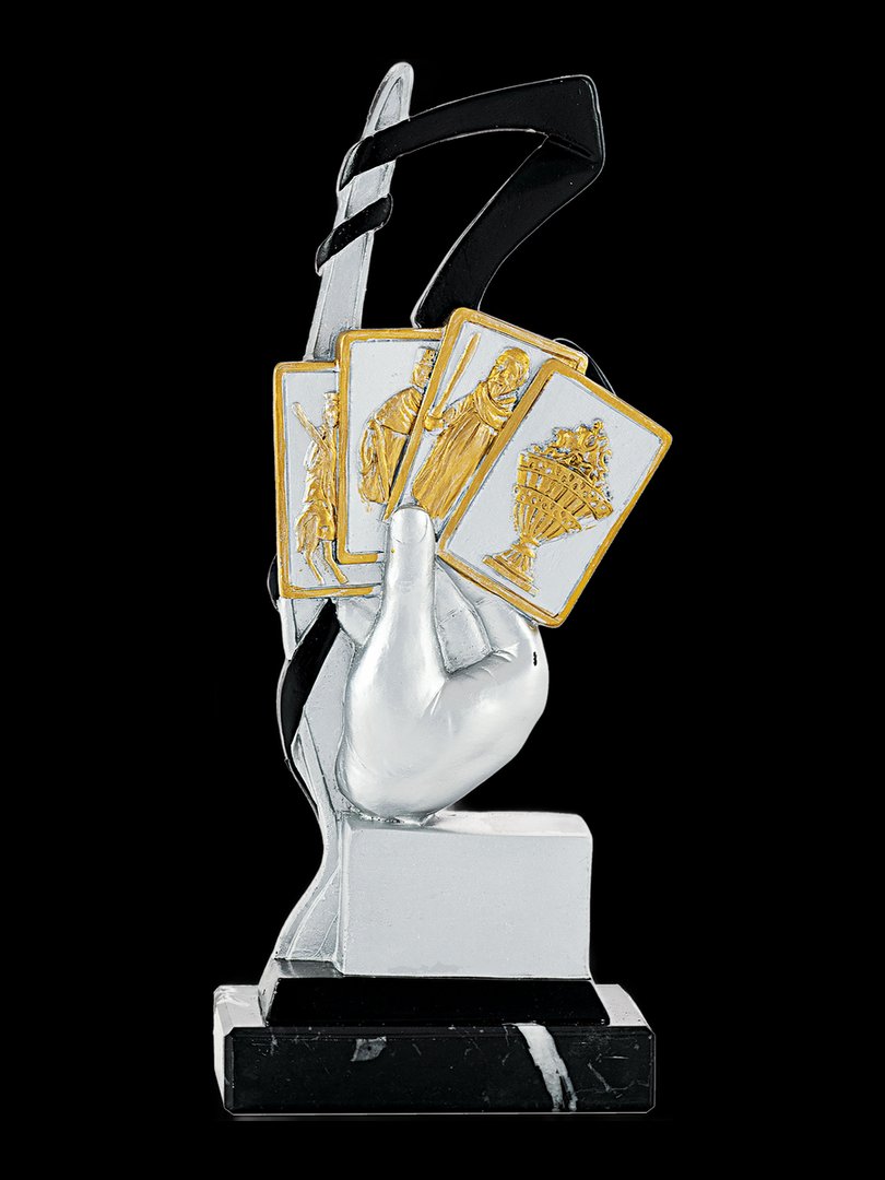 Cartas negro y oro - Ref 6617