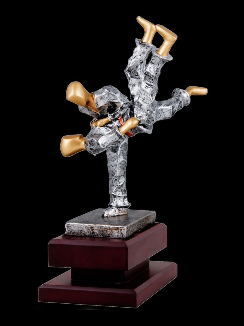 Figura de judo plata y oro - Ref 6648