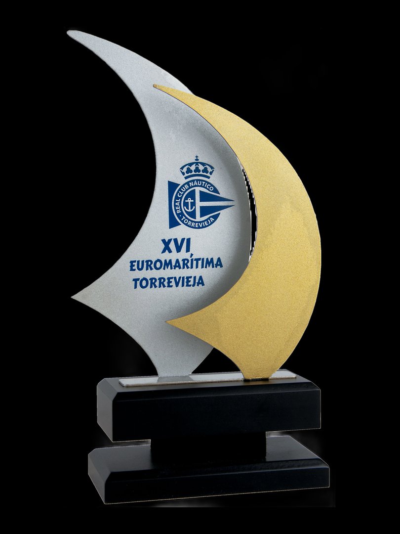 Trofeo náutico oro y plata - Ref 6661