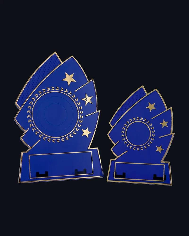 Placa Portadiscos Estrellas Azul