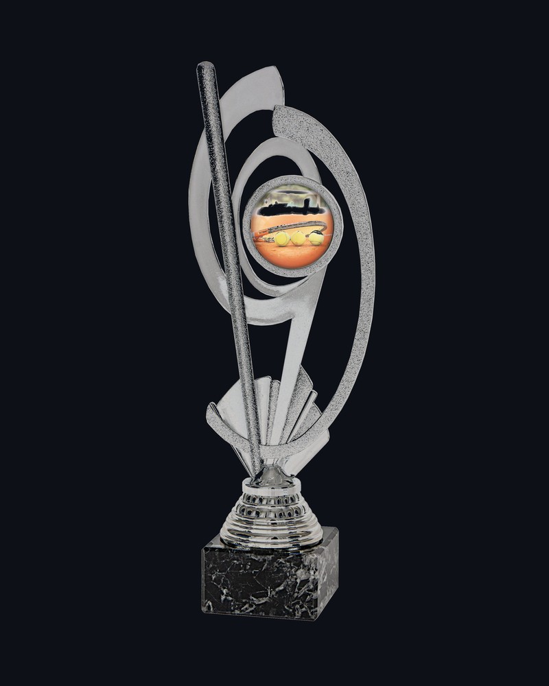 Trofeo Portadiscos Plano Plata