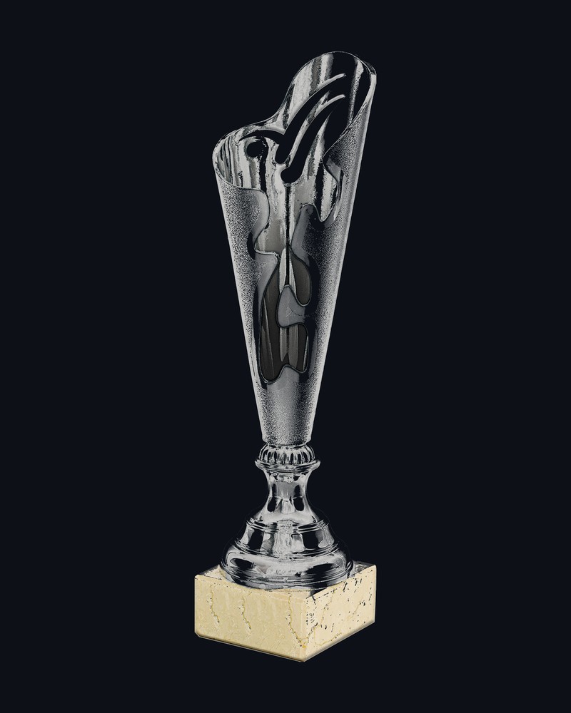 Trofeo Cono Abstracto Plata