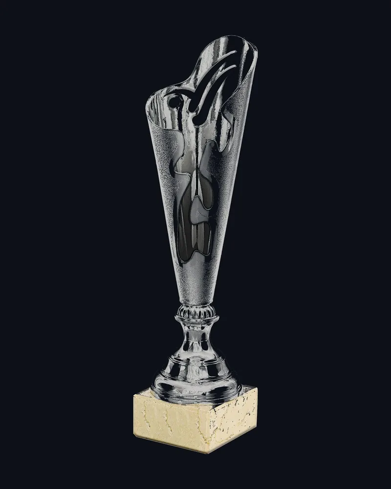 Trofeo Cono Abstracto Plata
