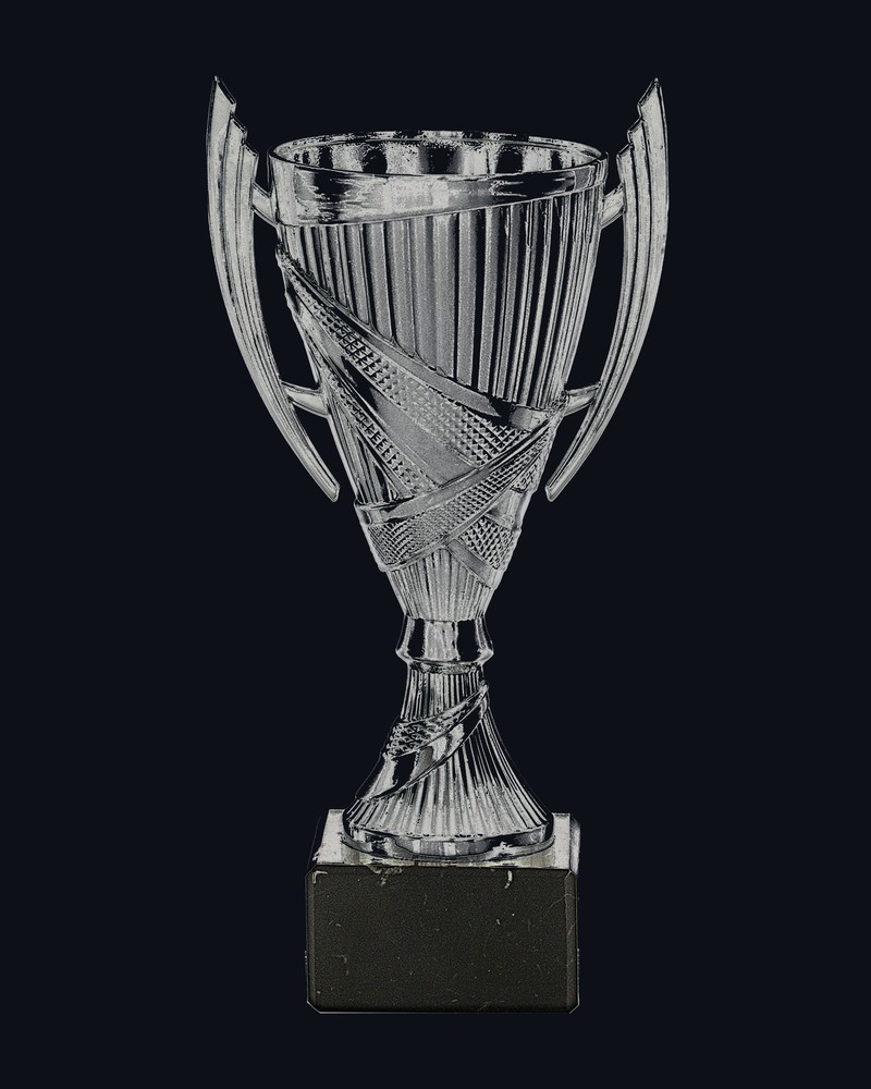 Copa Mini Plateada Asas Estriadas