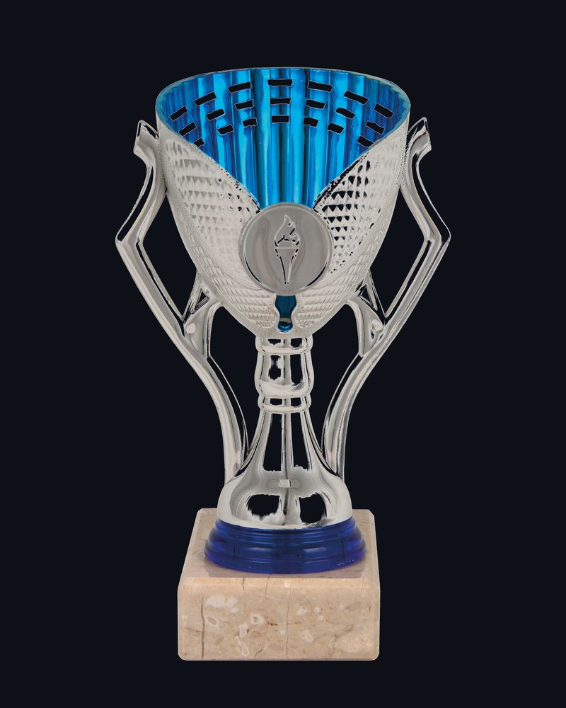 Copita Portadiscos Azul y Plata