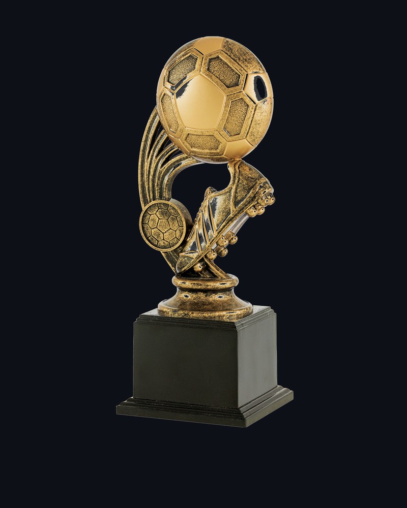 Trofeo Fútbol Bota y Balón Resina