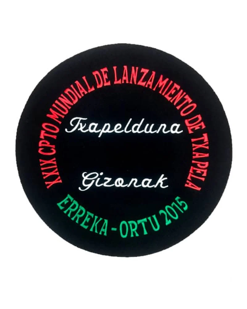 Txapelas bordadas personalizadas